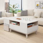 【唯熙傢俱】紀薇橡木雙色4尺大茶几, , large