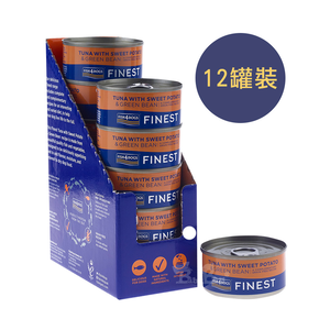 【倆寶貝精品館】海洋之星FISH4DOGS 鮮魚蔬菜犬罐 鮪魚-地瓜&四季豆 85gｘ12罐