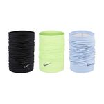NIKE DRI-FIT 慢跑頸套 2.0 脖圍 跑步 運動 騎車 反光 多功能 吸汗 乾爽 透氣 彈性 黑 亮綠 藍, , large