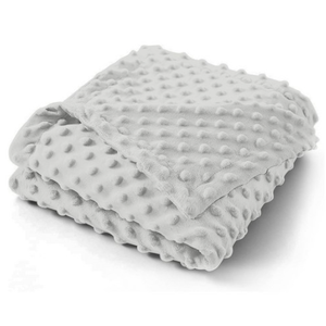 HABABY Huan'an Home Furnishings Magic Bean Fleece Baby Crib Cover Set 1+2 (Light Gray)