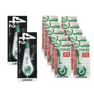 【TOMBOW】日本 蜻蜓牌 修正帶2個+ 立可帶內袋10個 組合 /組 CT-PRN4+CT-PXN4