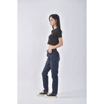 (L) jeans丹寧牛仔質感藍色長褲二手衣, , large