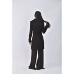 (S) 櫻之秀排扣黑色外套二手衣, , large