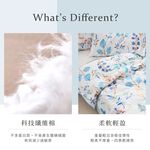 【DUYAN 竹漾】舒柔棉四季被 / 藍凝冰花 台灣製, , large