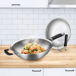 ASD smokeless wok 36cm, , large