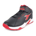 DIADORA迪亞多那 大童避震籃球鞋 童運動鞋 魔鬼氈 寬楦 保護後跟 抗菌 除臭 緩震 減壓 耐磨 防滑 白藍 黑紅, , large