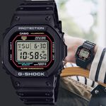 CASIO 卡西歐 G-SHOCK 經典配色方形電子錶 學生錶 DW-5600RL-1, , large