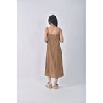 (M) soo june質感吊帶無袖杏色洋裝二手衣, , large