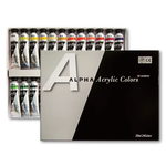 【ALPHA】銀級 壓克力 顏料 20ml  24色 / 組 B0324-2, , large
