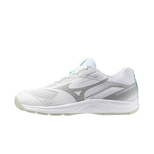 Mizuno Cyclone Speed 5 男 排球鞋 穩定 包覆 回彈 美津濃 白 灰 [V1GA258021]