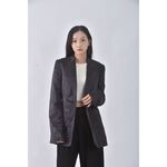 (S) 【國泰航空永續合作】gucci質感黑色外套二手衣, , large