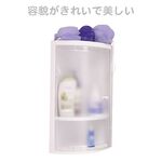 【雙手萬能】浴室防水霧面轉角收納架 (收納櫃 置物櫃 角落架 瓶罐架 浴櫃), , large