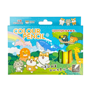 12-Color Sponge-Tip Markers &ndash; Style B