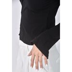 (S) 【安于晴Charlene私服】質感棉質白色長袖上衣二手衣, , large