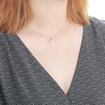 【Angel & Me】Love Clover s925 sterling silver necklace Valentine Day gift, , large