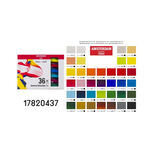 *需預訂 Royal Talens AMSTERDAM 壓克力20ML套組-一般色系(36色)17820437, , large