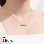 【Prisme Gold】黃金項鍊 麻花彎管 鍊墜項鍊 (金重：約0.08錢±0.03), , large