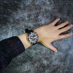 TISSOT 天梭 Seastar 1000 海洋之星300米計時手錶-黑x玫塊金框  T1204173705100, , large