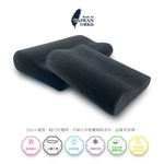 【 Vandino 】輕便款慢回彈記憶枕（黑色毛巾布）, , large