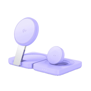 【LISEN】3-in-1 Foldable Wireless Charger 2E567 Light Purple