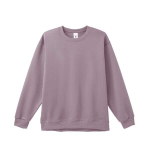 韓版圓領大學T 11-30B01,  韓版圓領大學T-霧霾紫M