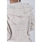 (XL) petit camelia厚磅長版白色綁帶外套二手衣, , large