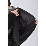 (S) 棉質設計感黑色長袖上衣二手衣, , large