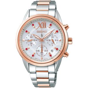 SEIKO 精工 LUKIA 太陽能計時碼錶 V175-0EW0G(SSC824J1)