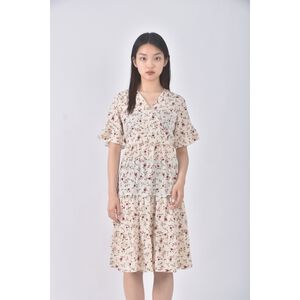 (S) yoe fashion質感黃色洋裝二手衣