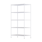 【Y HOUSE】120x60x210cm 5-layer hole-free iron plate storage rack rack iron rack - paint white, , large