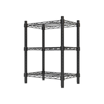 【Y HOUSE】45x30x75cm Lightweight Three-layer Iron Rack Iron Rack - Painted Black, , large