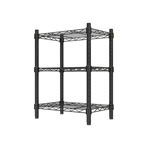 【Y HOUSE】45x30x75cm Lightweight Three-layer Iron Rack Iron Rack - Painted Black