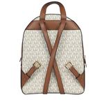 Michael Kors Jaycee 金字塗層帆布拉鍊口袋中款後背包/香草白, , large