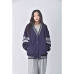 (XL) mo bo棉質藍色外套二手衣, , large