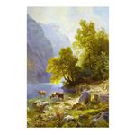 【御畫房】春和景明 國家一級畫師手繪油畫60×90cm(VF-110), , large