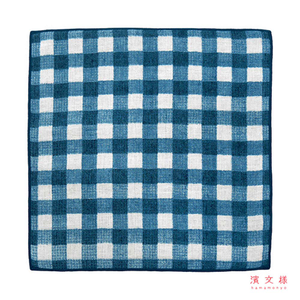 [瑪莎利亞]　日本製【濱文漾】純棉手帕/方巾－都會格紋（3入組）