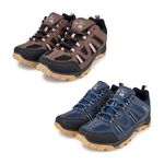 HANG TEN 戶外透氣運動鞋 男運動鞋 男鞋 慢跑鞋 健行 旅遊 吸濕 排汗 輕量 緩震 散熱 減壓 止滑 黑 藍, , large