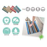 【格藍傢飾】色彩時尚吸水防滑地墊-45x72cm  止滑墊 腳踏墊 廁所浴室客廳地墊 防滑, , large