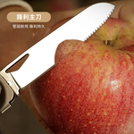 【金永利鋼刀】420不鏽鋼 6合一多功能萬用 折疊瑞士刀  露營用湯匙叉子開瓶器, , large