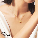 【Prisme Gold】黃金項鍊 蝴蝶結 鍊墜項鍊 (金重：約0.05錢±0.02), , large