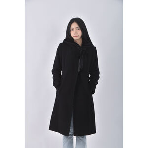 (M) wanko西裝綁帶黑色外套二手衣