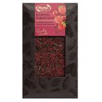 Dark chocolate with raspberry pieces and cranberry seeds, , large