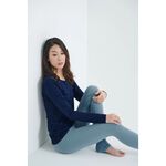 YOGA FLOW Ula Tshirt - 長袖圓領罩衫 - 潛水藍 Snorkel Blue, , large