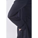 (S) motivi質感棉質風衣藍色外套二手衣, , large