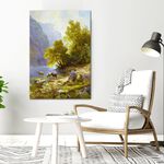 【御畫房】春和景明 國家一級畫師手繪油畫60×90cm(VF-110), , large