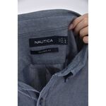 (L) nautica質感棉質純棉藍色長袖上衣二手衣, , large