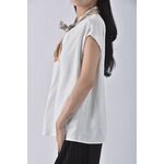 (XL) 紋路白色上衣二手衣, , large