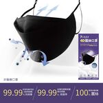 【K's凱恩絲】KF94韓版4D立體透氣蠶絲口罩-鋅離子抗菌/抗病毒布料 (成人專用), , large