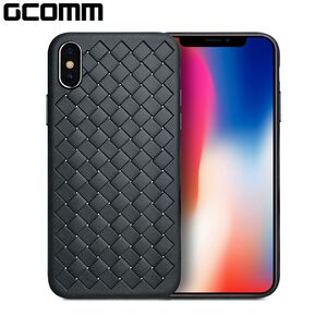 GCOMM iPhoneXs Max 經典編織紋保護套 Classic Weave 經典黑