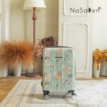 NaSaDen [Green Rabbits]26" Checked Zipper Luggage, , large